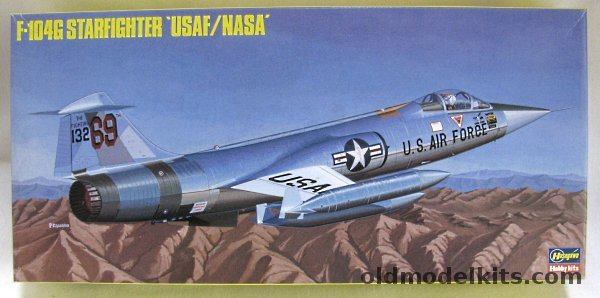 Hasegawa 1/72 Lockheed F-104G Starfighter USAF/NASA - 69th TFTS 58th TTW USAF / NASA, SP24 plastic model kit